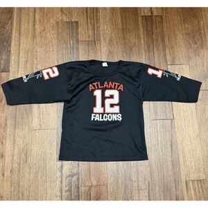 VINTAGE 80'S NFL ATLANTA FALCONS JERSEY SHIRT YOUTH SZ M CHRIS CHANDLER